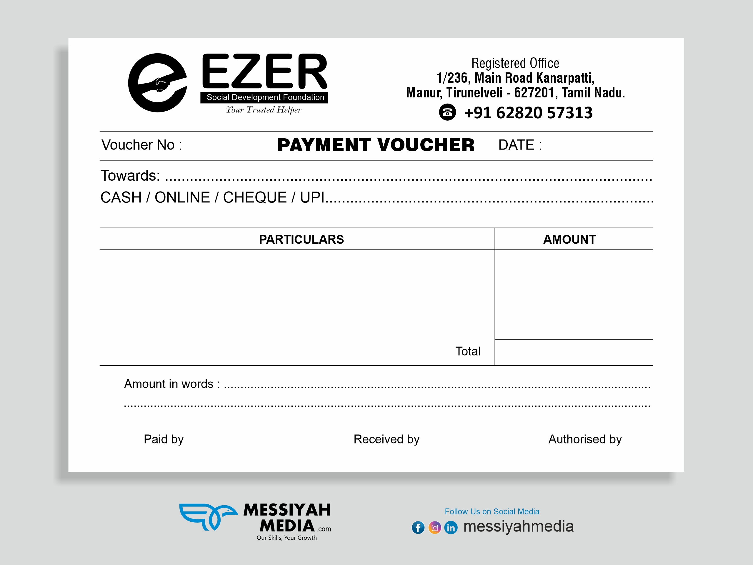 Voucher Receipt Design