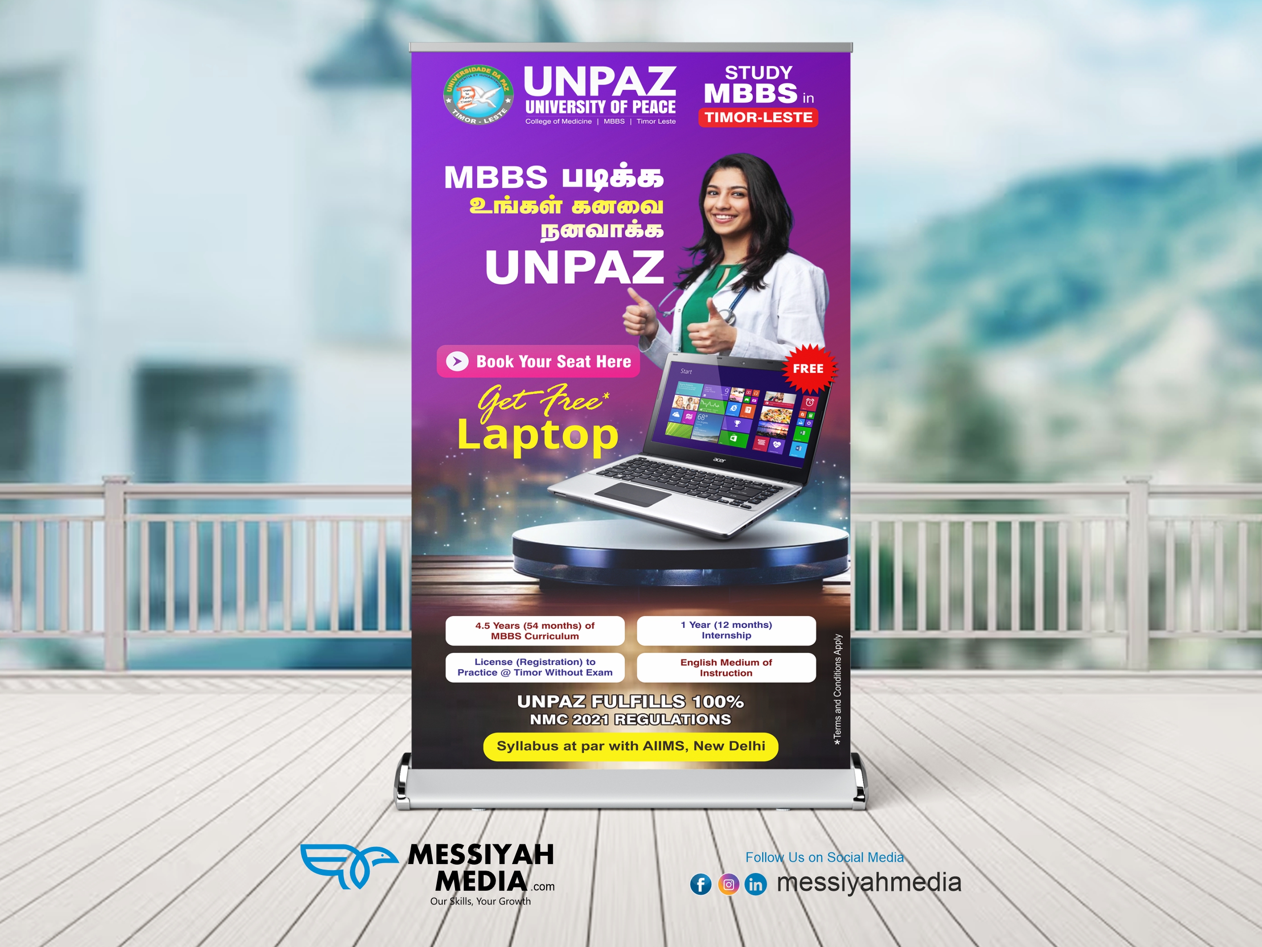 RollUp Standee Banner Design
