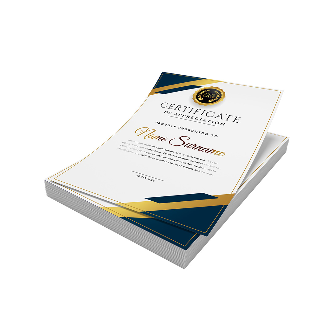 Certificates Printing